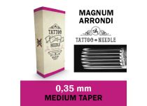 Okrągłe, sterylne igły Magnum (RM) 0,35 mm - średni stożek | Igła do tatuażu