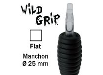 Sterylna rurka Dysza płaska - Gumowy uchwyt 25 mm | Wild Grip