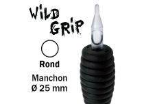 Sterylna rurka Okrągła dysza - Gumowy uchwyt 25 mm | Wild Grip