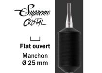 Sterylna rurka Płaska dysza - Silikonowy uchwyt 25 mm | Supreme Cristal