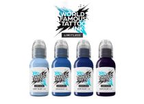 Zestaw do mieszania tatuaży Limitless Shades of Blue Collection | World Famous