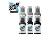 Limitless Shades of Grey Tattoo Mix Set - Ciepła szarość w pastelowych odcieniach S | Wo