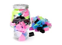 Caps en silicone rectangle 2 en 1 diff&eacute;rentes couleurs - 80 pcs | SKULLDNA