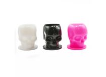 Zestaw plastikowych zaślepek Ø wew. 16 mm i zew. 18 mm - kolorowy wzór czaszki | Itc