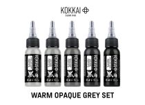 Set d'encre de Tatouage -St&eacute;rile - Warm Opaque Gray Set - 5 couleurs | KOKKAI SU