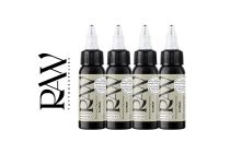 Encre de Tatouage RAW Platinum, st&eacute;rile, 4 coloris : GREY SET