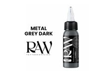 Encre de Tatouage RAW Platinum, st&eacute;rile, coloris : Metal Grey Dark