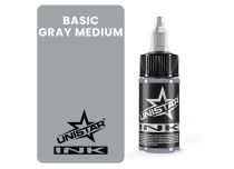 Encre de Tatouage - St&eacute;rile - BASIC GRAY MEDIUM | UNISTAR COLORS&trade; Ink