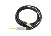 Kabel zaciskowy VMOTHS Jack 6.35 / RCA prosty Długość 2m