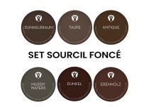 Pigments pour Maquillage Permanent PUREBEAU stériles 10ml - Set Sourcil Foncé -