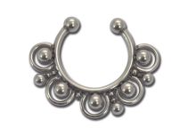 Faux Jewel Septum Steel Beads and Ring | Itc