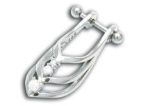 Sztanga Acier Accessoire Spécial Cartillage Orné de Strass | Itc