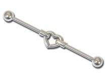 Stalowe kulki sercowe Barbell 5mm |Itc