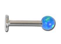 Labret syntetyczny stal opalowa, kulka 3 mm |Itc