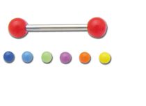 Stalowe kulki akrylowe Barbell 5 mm w kolorze neonowym |Itc