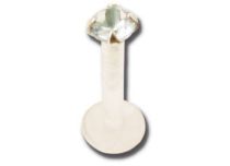 Labret BioFlex 1,2 x 8 mm z kolorową kryształową końcówką | Itc