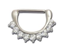 Steel Teton Jewel White Rhinestone Clickers | Itc