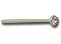 Szpilka stalowa prosta od 0,8 mm do kulki 2,3 mm - Cristal Coloré | Itc