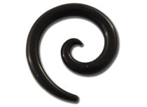Czarny silikonowy ekspander spiralny | Itc