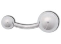 Stalowy pępek banana 1,6 x 10 mm | Itc