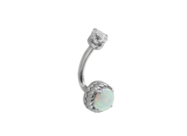 Micro banana Rook Titanium 1.2X7 rhinestone ball