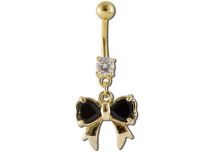 Banana Steel Gold Fancy Crystal Bow wzór | Itc