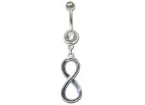 Banana Steel Fancy White Crystal Infinity wzór pionowy | Itc