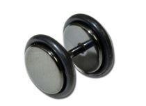 Faux Plug Steel czarny | Itc