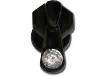 Wtyczka Steel Black Crystal Zip | Itc