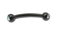 Banana Steel Black Double Crystal Coloured Balls 3 mm | Itc