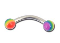 3 mm tęczowe kulki akrylowe Steel Banana | Itc
