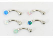 Banana Ball Stalowy Syntetyczny Opal 3 mm Kolorowy | Itc