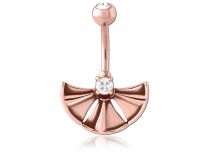 Banana Triangle Rose Gold z Cristal Central | Itc