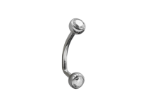 Podwójne opalizujące cyrkonie Micro Banana Christina Titanium 1,6 mm