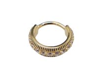 Pierścień zawiasu CoCr Pvd Gold 1.2X10 multi strass