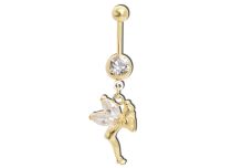 Banana Steel Gold Fine Fantasy Fairy White Crystal | Itc