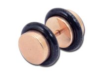 Faux Plug Pink Gold Steel | Itc