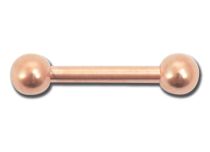 Stalowa sztanga Gold Rose z kulkami 3 mm | Itc