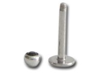 Labret Steel Crystal Facet 3 mm kolorowy |Itc