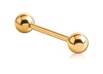Tytanowa PVD złota sterylna sztanga kulkowa 1,2 mm | Itc