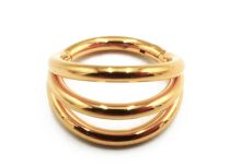 Pierścień zawiasowy Titanium PVD Gold Triple Pattern Sterile | Itc