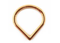 Pierścień zawiasowy Titanium PVD Gold Sterile Drop Pattern | Itc