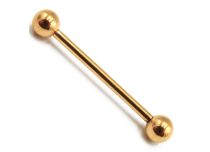 Tytanowa PVD złota sterylna sztanga kulkowa 1,6 mm | Itc