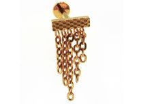 Labret Titanium PVD Gold Wewnętrzny sterylny wzór 5 Chainette | Itc