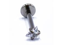 Labret Titane Interne Stérile Motif Griffé Triangle | Itc