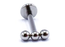 Labret Titane Interne Stérile motyw 3 Billes Droites | Itc