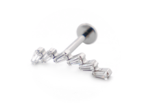 Labret Titane Interne Stérile motyw Domino | Itc