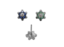 Bezgwintowe akcesorium z motywem kwiatowym Titanium 0.5X4