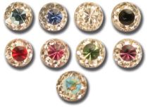 Push Clip Head Steel Multicrystal Coloured | Itc