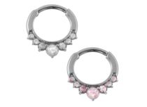 Stalowy pierścień zawiasowy Opal Syntetyczny | Itc